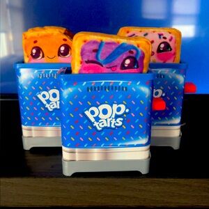 (3) PopTart Plushies (Cinnamon, Berry, and Strawberry Milkshake